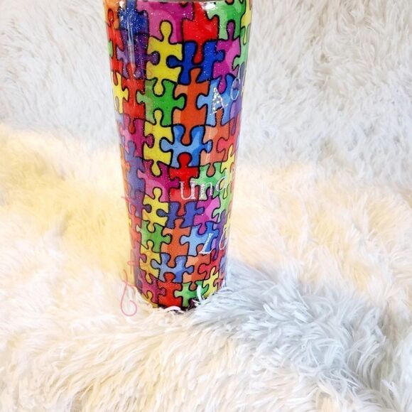 Autism Awareness 20 oz Hogg Stainless Steel - Picture 4 of 8